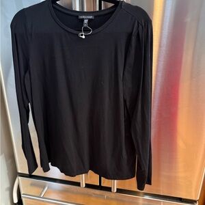 Eileen Fisher Classic Black Long Sleeve Tee